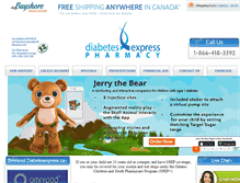 Tablet Screenshot of diabetesexpress.ca